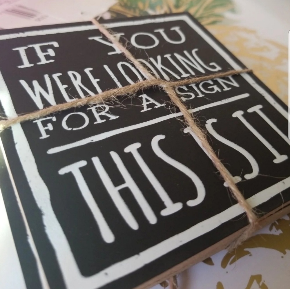 Kitchen Coasters black & white - Picture 2 of 8